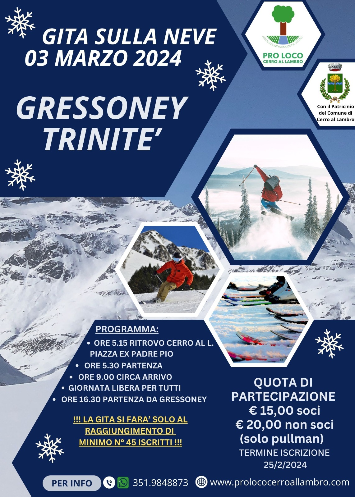 Gita sulla Neve a Gressoney Trinite'