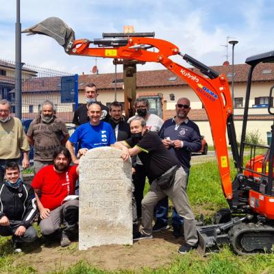 Posa pietra miliare Maggio 2021